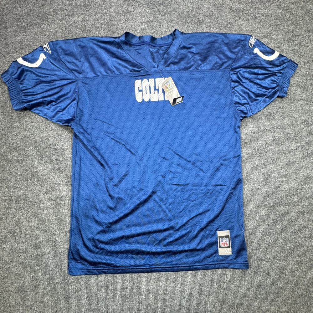 Reebok Indianapolis Colts‎ NFL Jersey Youth XL Blue White Mesh Football